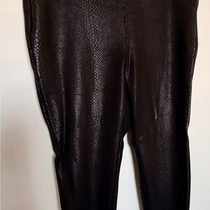 torrid Black Shimmer Faux Snakeskin Leggings